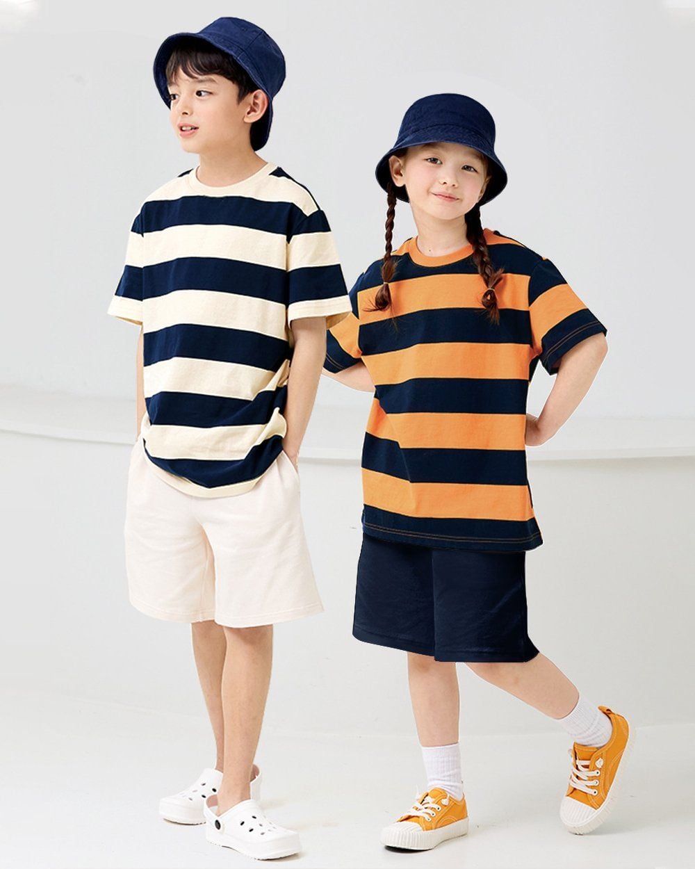 Bộ đồ ngắn cotton mịn bé trai và bé gái U3161