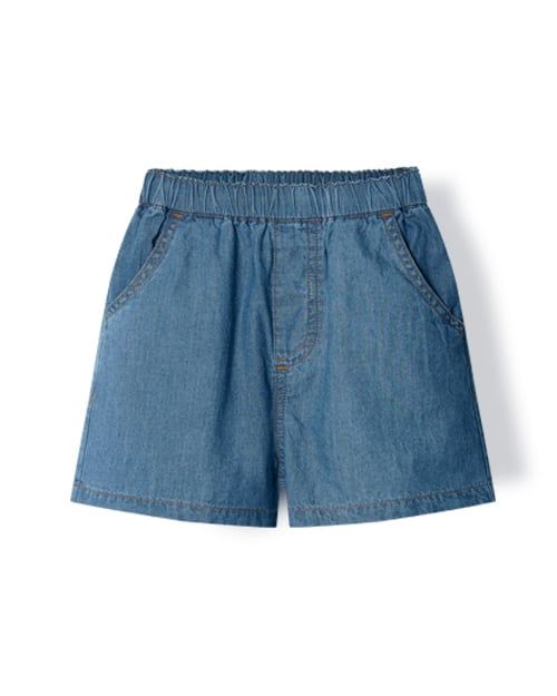 Quần short siêu nhẹ vải denim cotton mỏng mềm mại U950X