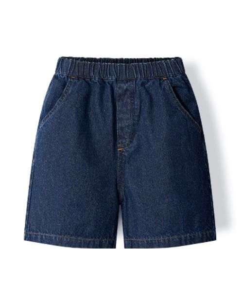 Quần short jean dài qua gối ống suông bé trai và bé gái U951A