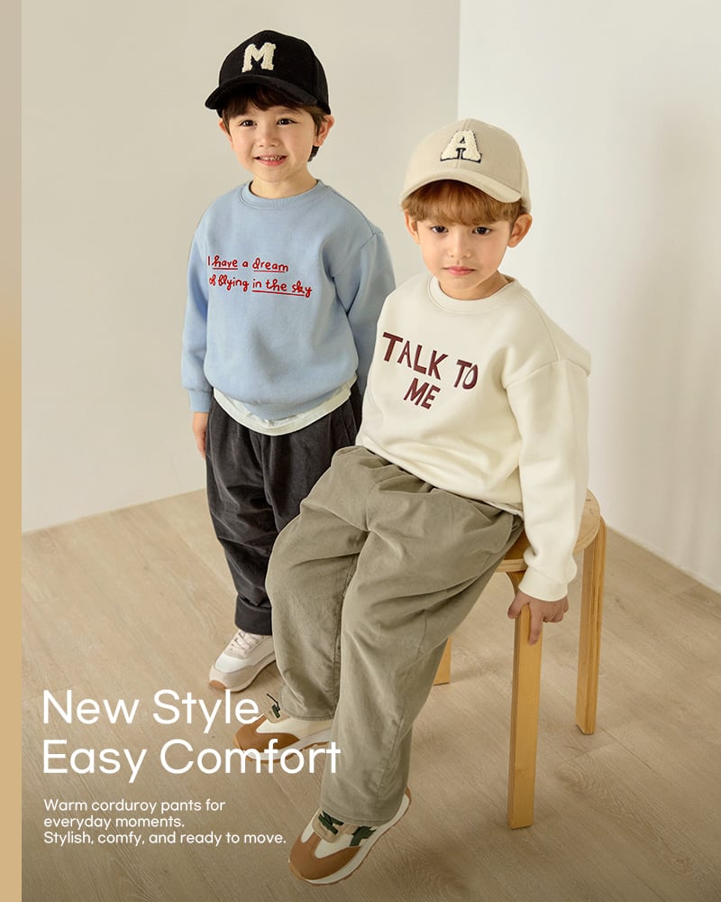 Quần dài nhung gân nhỏ mịn lót nỉ lông cừu hai lớp siêu mềm nhẹ và ấm áp U950M