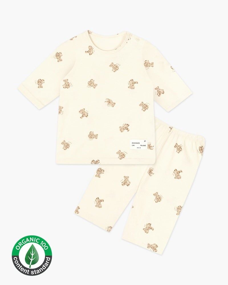 Bộ đồ lửng cotton mịn bé trai và bé gái U2176