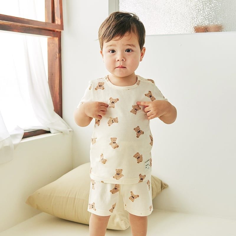 [Lẻ size] Bộ đồ ngắn cotton cho bé trai và bé gái lẻ size U8002
