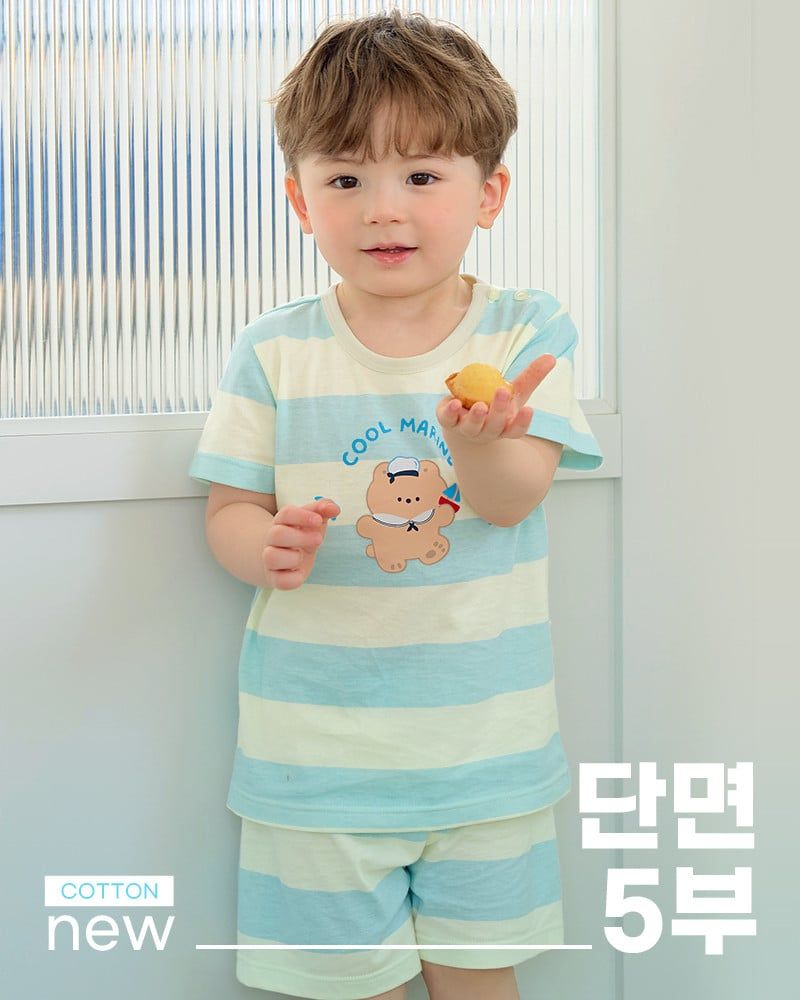 Bộ đồ ngắn cotton mịn bé trai và bé gái U3224