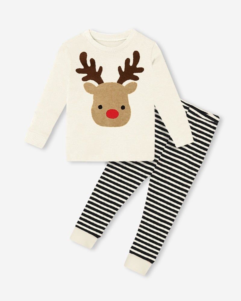 Bộ đồ dài dáng ôm cotton mịn bé trai và bé gái U130X