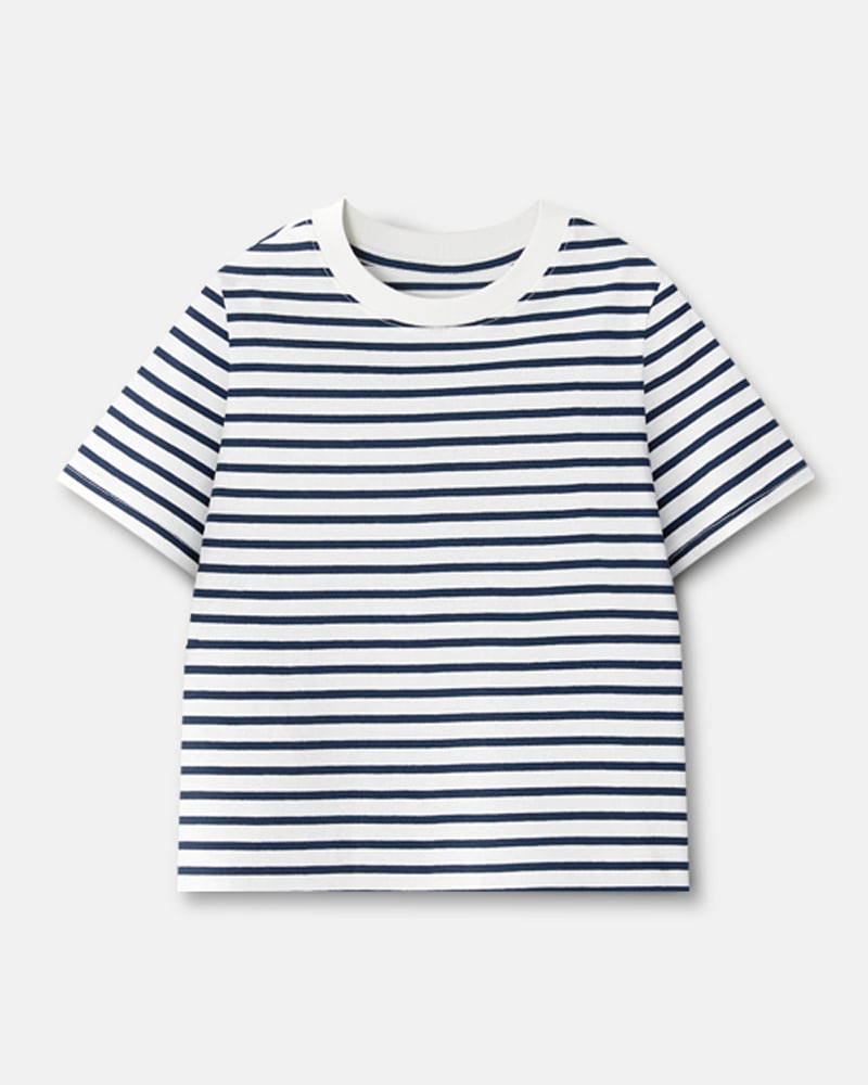 Áo phông ngắn tay cotton mịn bé trai và bé gái U900A