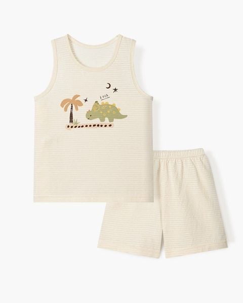 Bộ đồ ba lỗ cotton giấy bé trai U4112