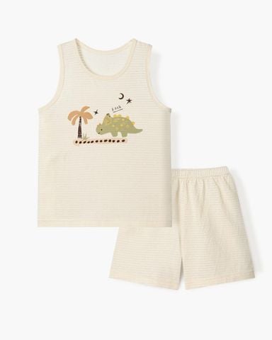 Bộ đồ ba lỗ cotton giấy bé trai U4112