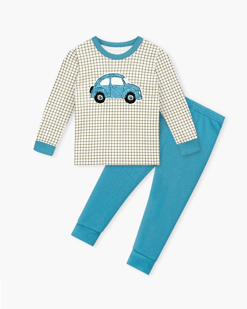 Bộ đồ dài dáng ôm cotton mịn bé trai U1196