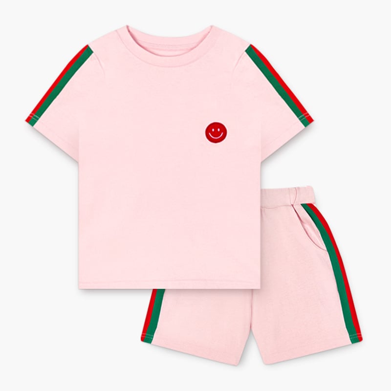 [Lẻ size] Bộ đồ ngắn dạo phố cotton cho bé trai và bé gái lẻ size U8014