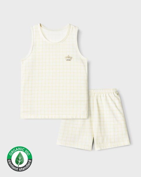 Bộ đồ ba lỗ cotton mịn bé trai và bé gái U4100