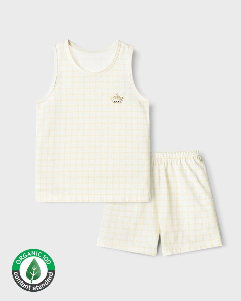 Bộ đồ ba lỗ cotton mịn bé trai và bé gái U4100