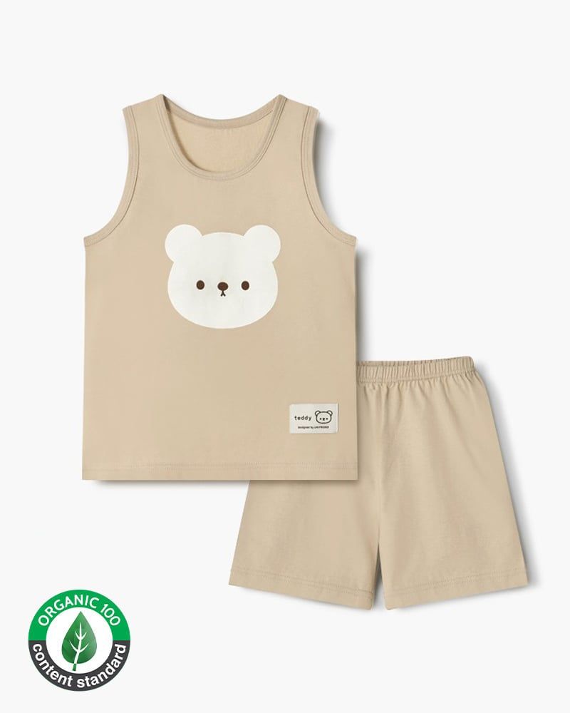 Bộ đồ ba lỗ cotton mịn bé trai U4103