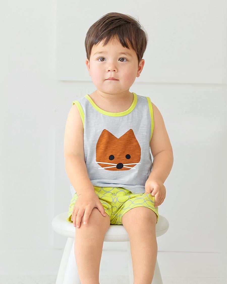 Bộ đồ ba lỗ cotton mịn bé trai và bé gái U4072