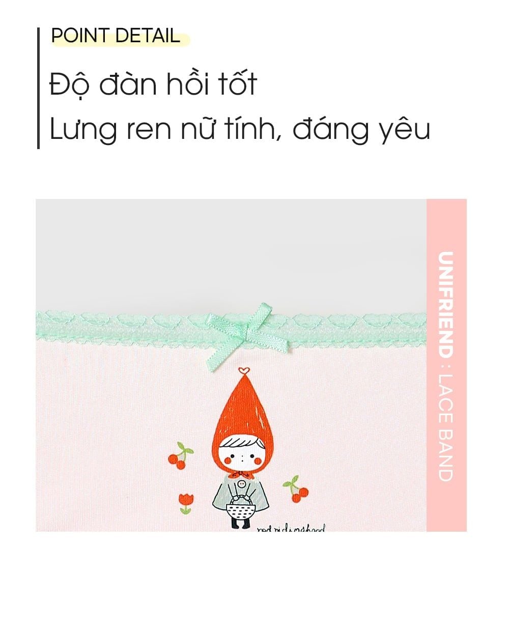 Set 3 quần chip tam giác vải Tencel cho bé gái U6061