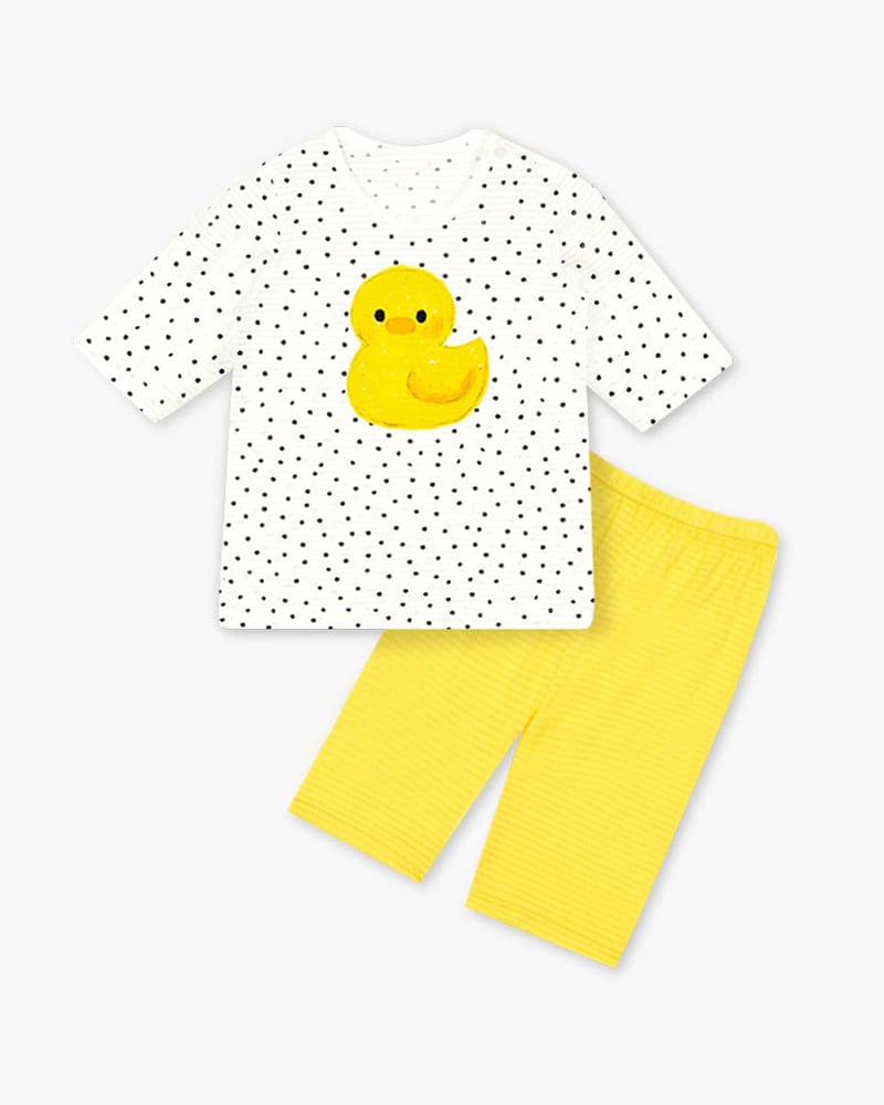 Bộ đồ lửng cotton giấy bé gái U2106