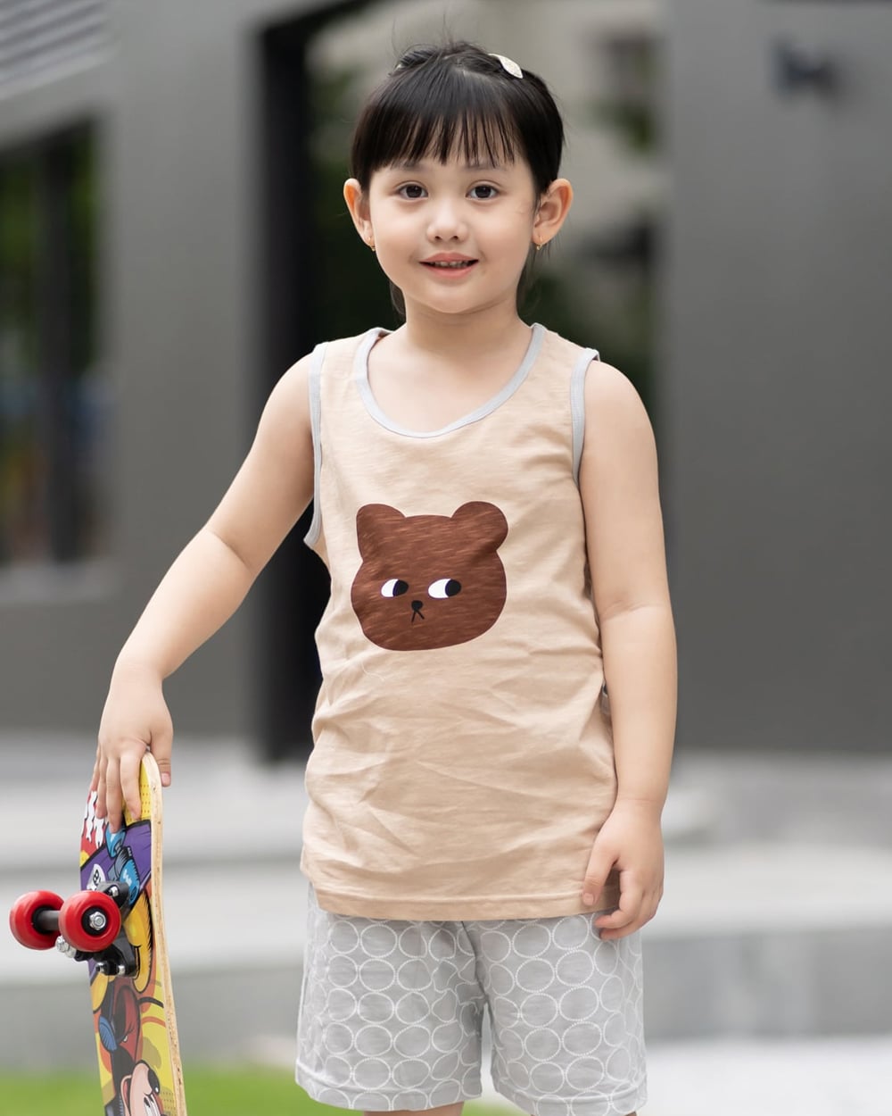 Bộ đồ ba lỗ cotton mịn bé trai và bé gái U4073