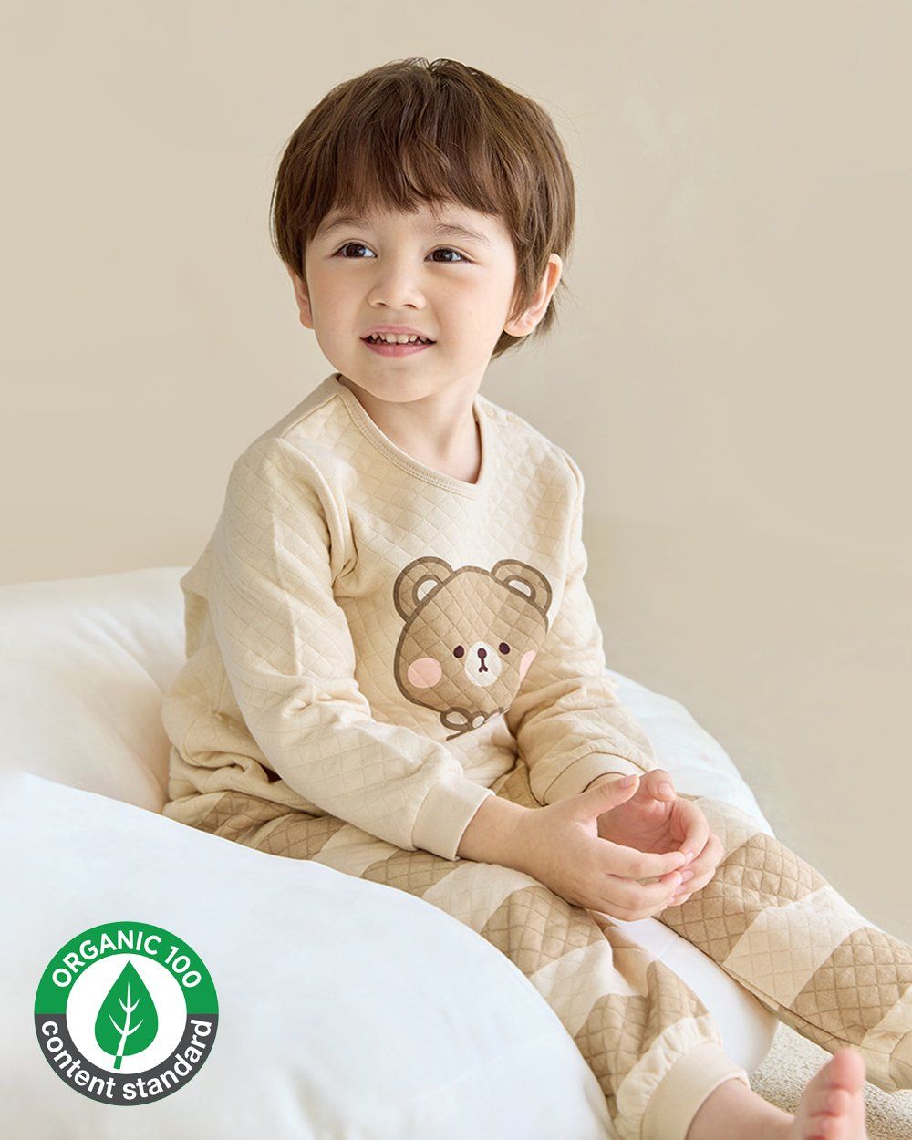 Bộ đồ dài chần bông 3 lớp cho bé trai và bé gái U1234