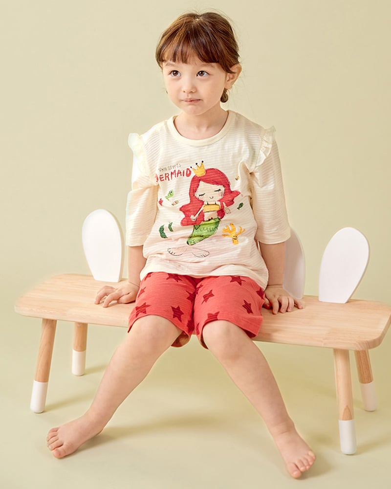 Bộ đồ lửng cotton giấy bé gái U2063
