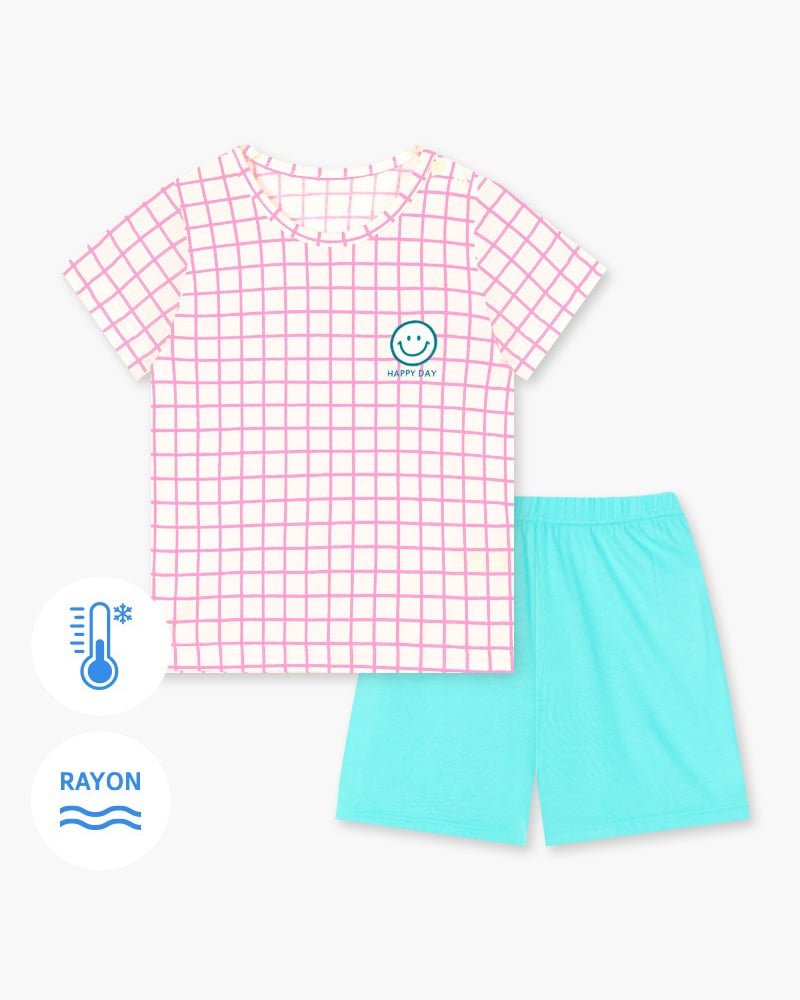 Bộ đồ ngắn Cool Feel mịn mỏng mát bé gái U3165