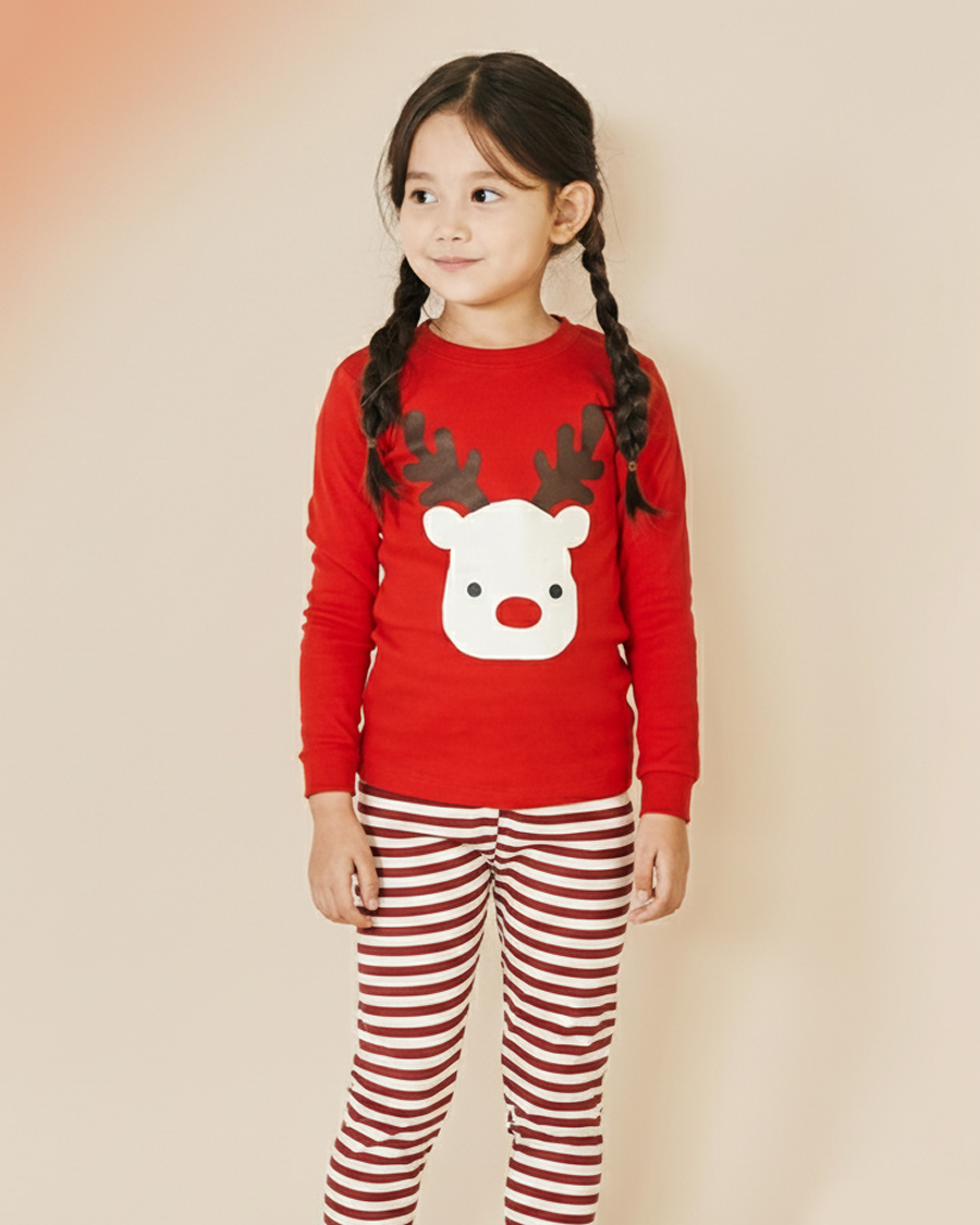 Bộ đồ dài dáng ôm cotton mịn bé trai và bé gái U130X