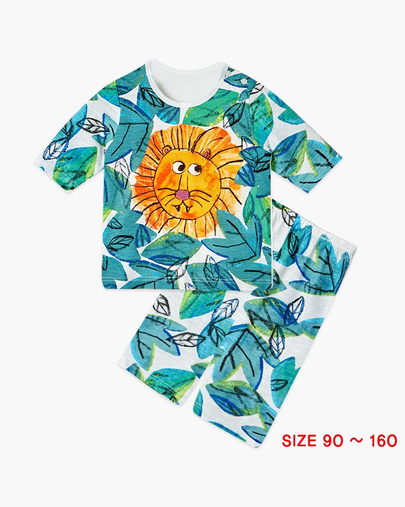 Bộ đồ lửng cotton mịn bé trai U2052