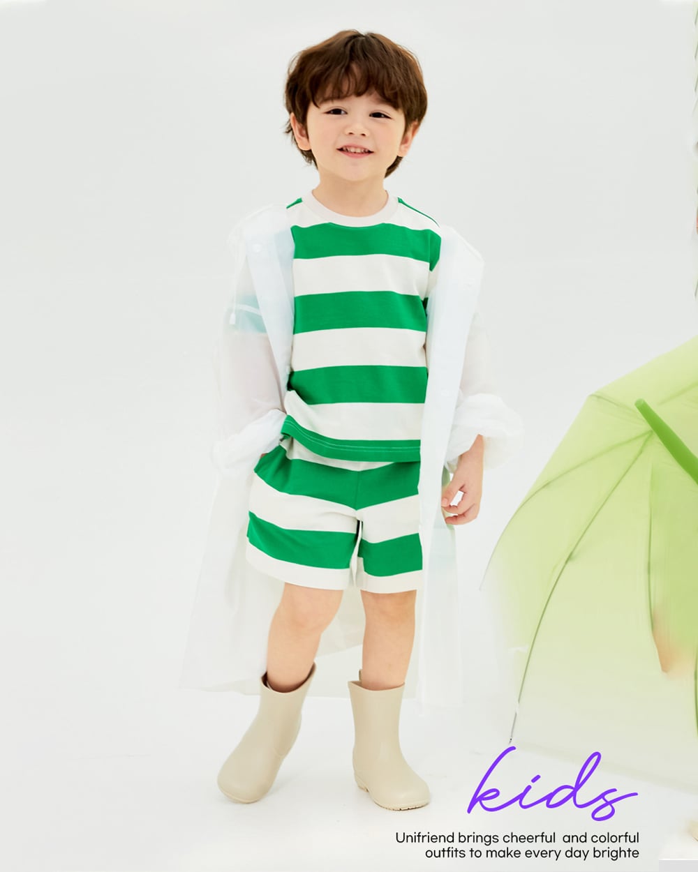 Bộ đồ ngắn cotton mịn bé trai và bé gái U3191