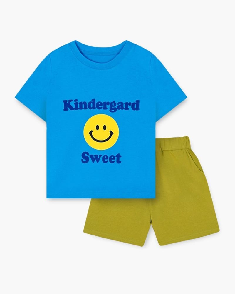 Bộ đồ ngắn cotton mịn bé trai và bé gái U3135