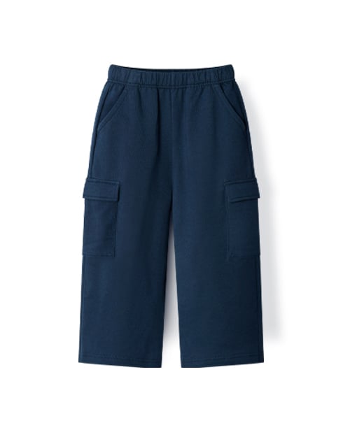 Quần cargo ống suông vải cotton spandex dày vừa U950S