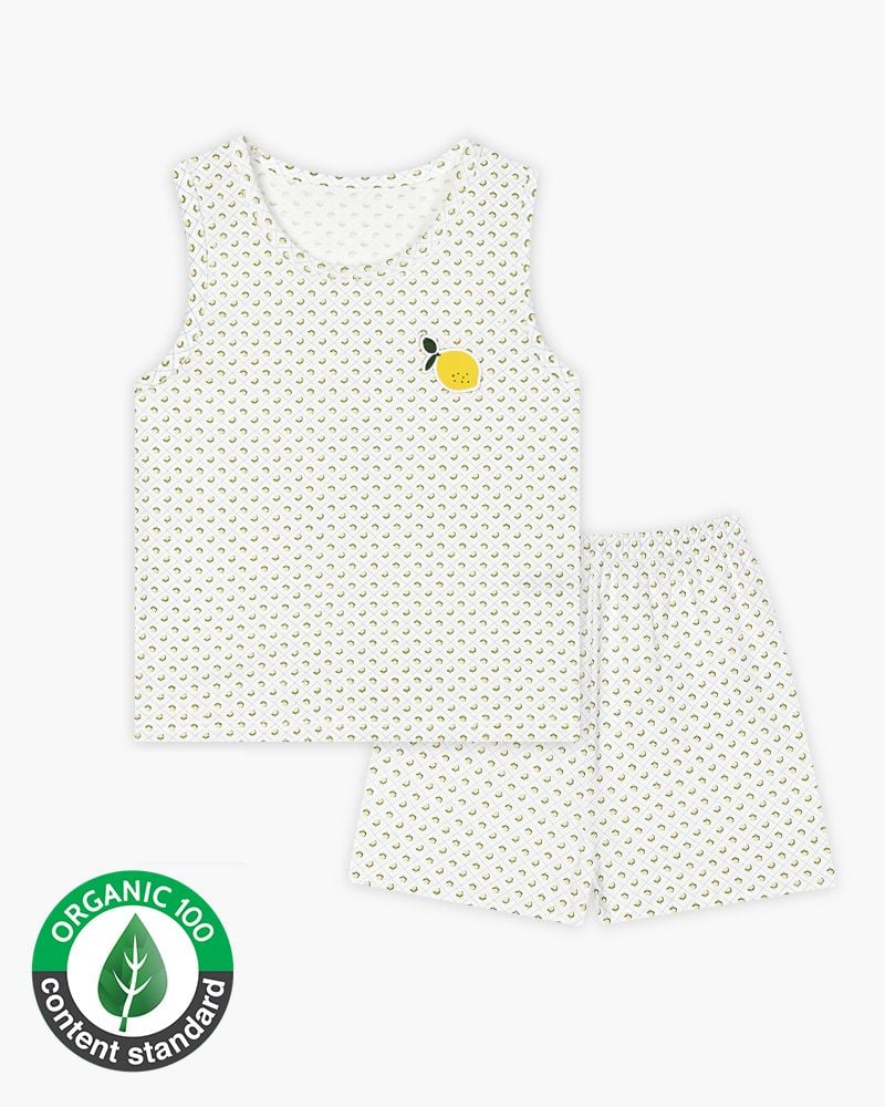 Bộ đồ ba lỗ cotton mịn bé gái và bé trai U4088