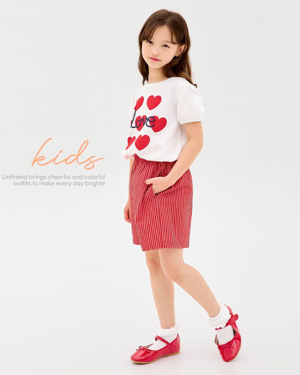 Bộ đồ ngắn cotton mịn bé gái U3215