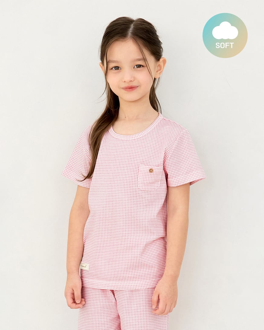 Bộ đồ ngắn cotton mịn bé gái U3222