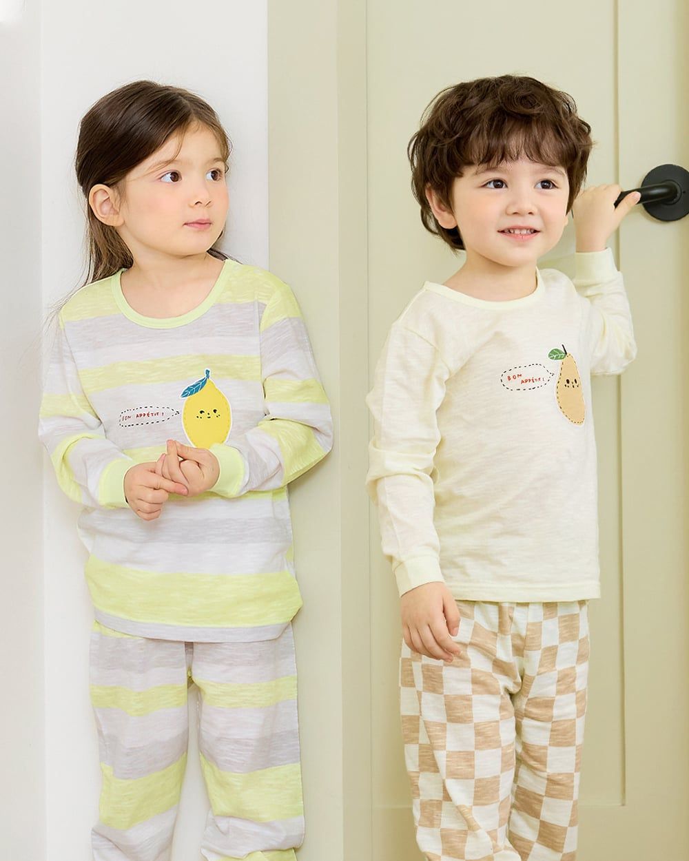 Bộ đồ dài cotton mịn bé trai và bé gái U1236