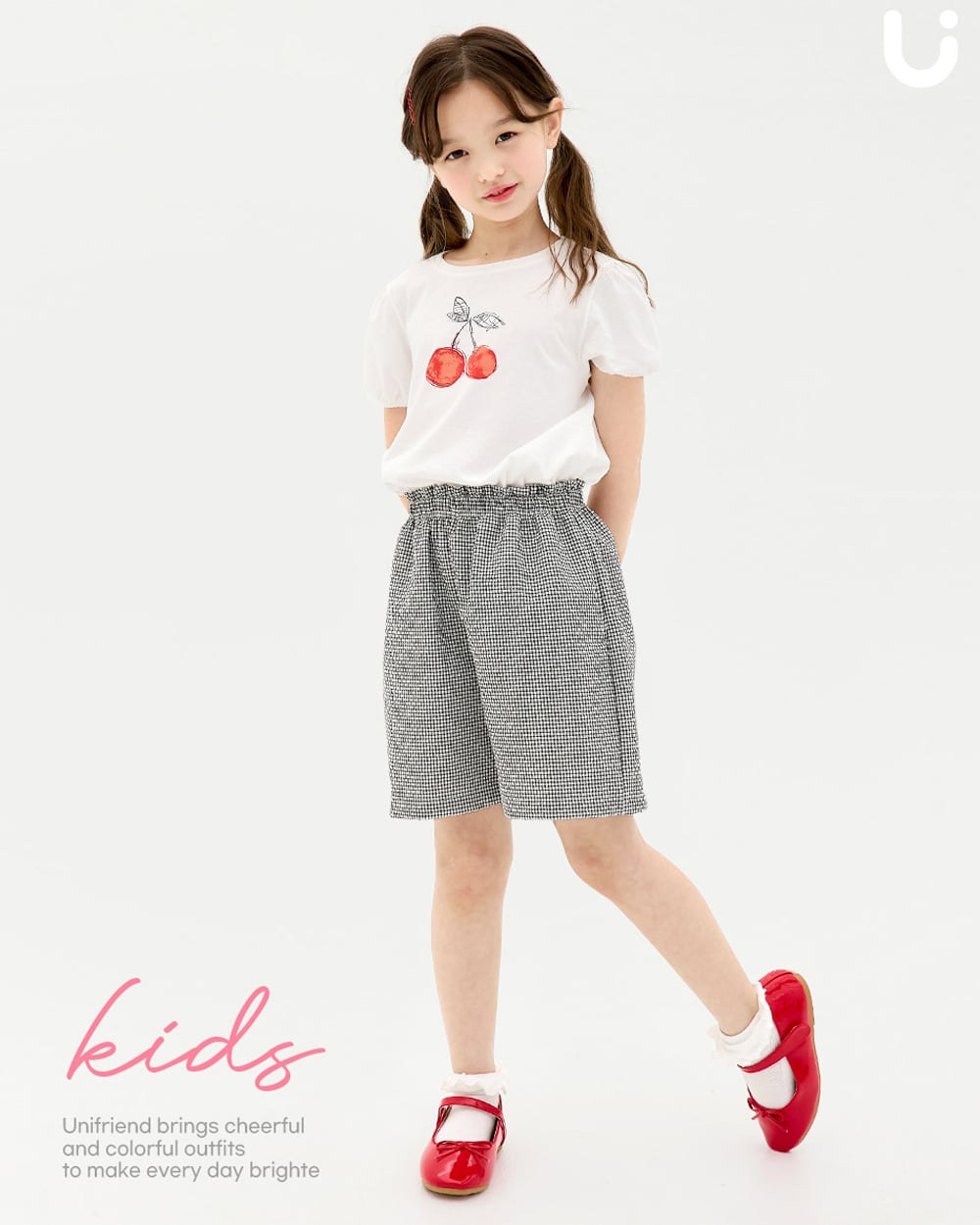 Bộ đồ ngắn cotton mịn bé gái U3217