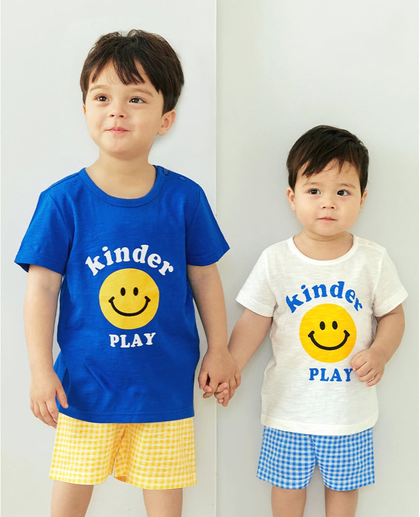 Bộ đồ ngắn cotton mịn bé gái và bé trai U3147