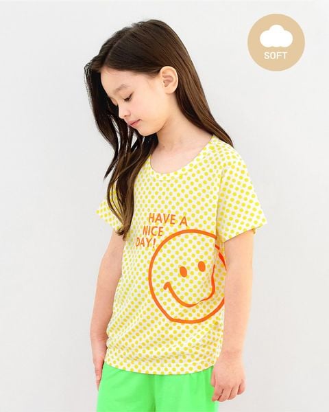 Bộ đồ ngắn Cool Feel mịn mỏng mát bé gái U3171