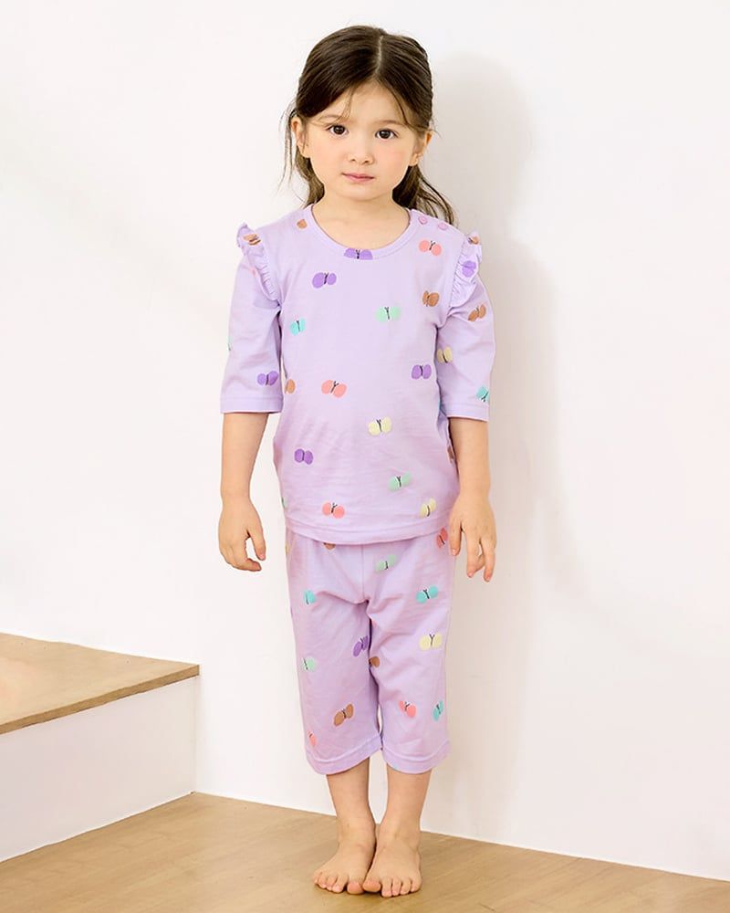 Bộ đồ lửng cotton mịn bé gái U2156