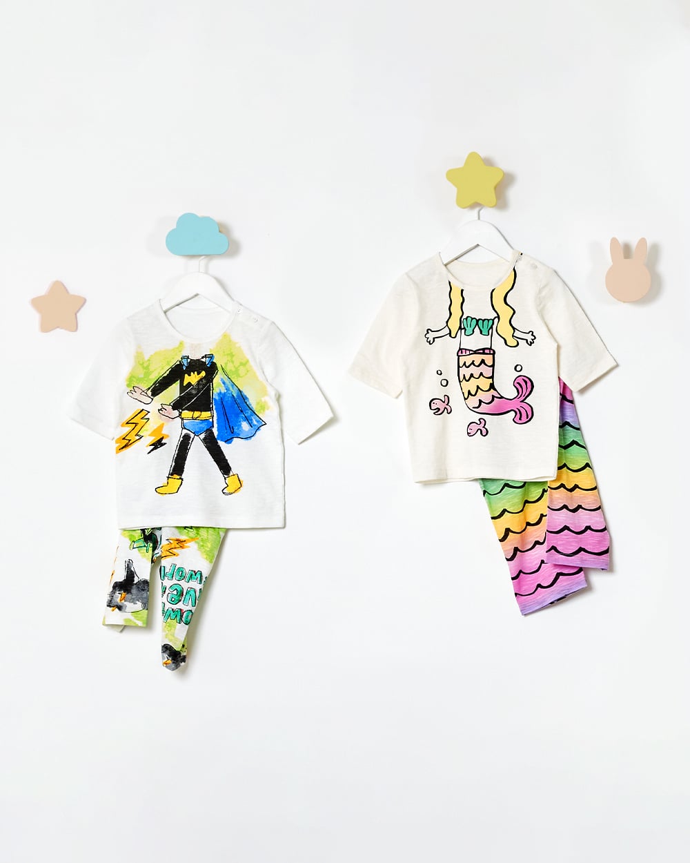 Bộ đồ lửng cotton mịn bé gái U2142