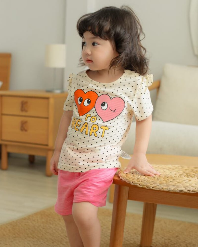 Bộ đồ ngắn cotton giấy bé gái U3114