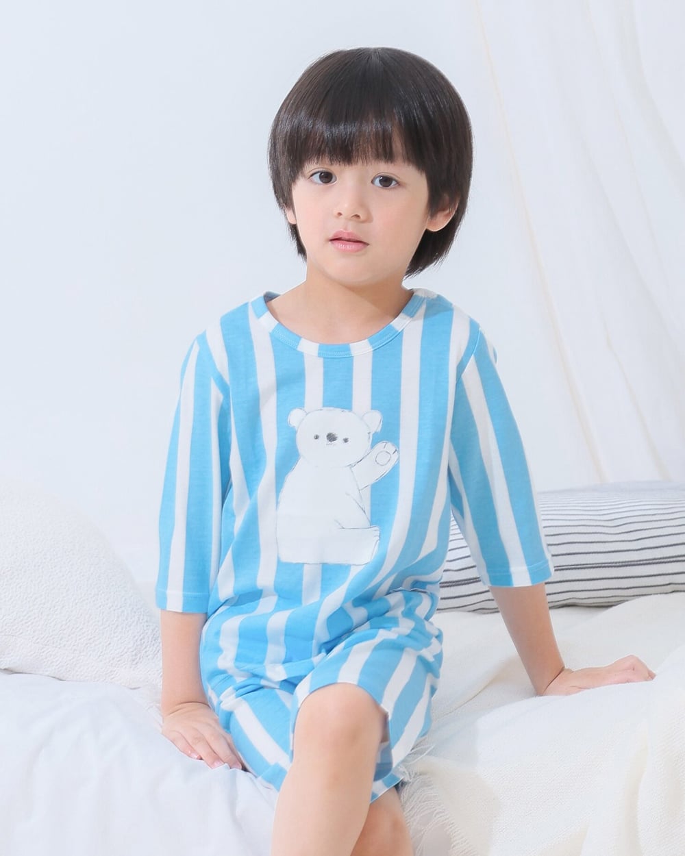 Bộ đồ lửng cotton mịn bé trai và bé gái U2159