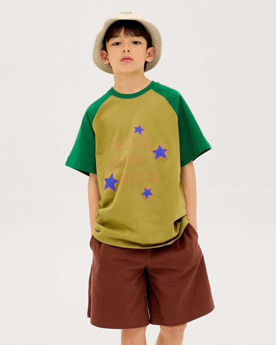 Bộ đồ ngắn cotton mịn bé trai và bé gái U3188