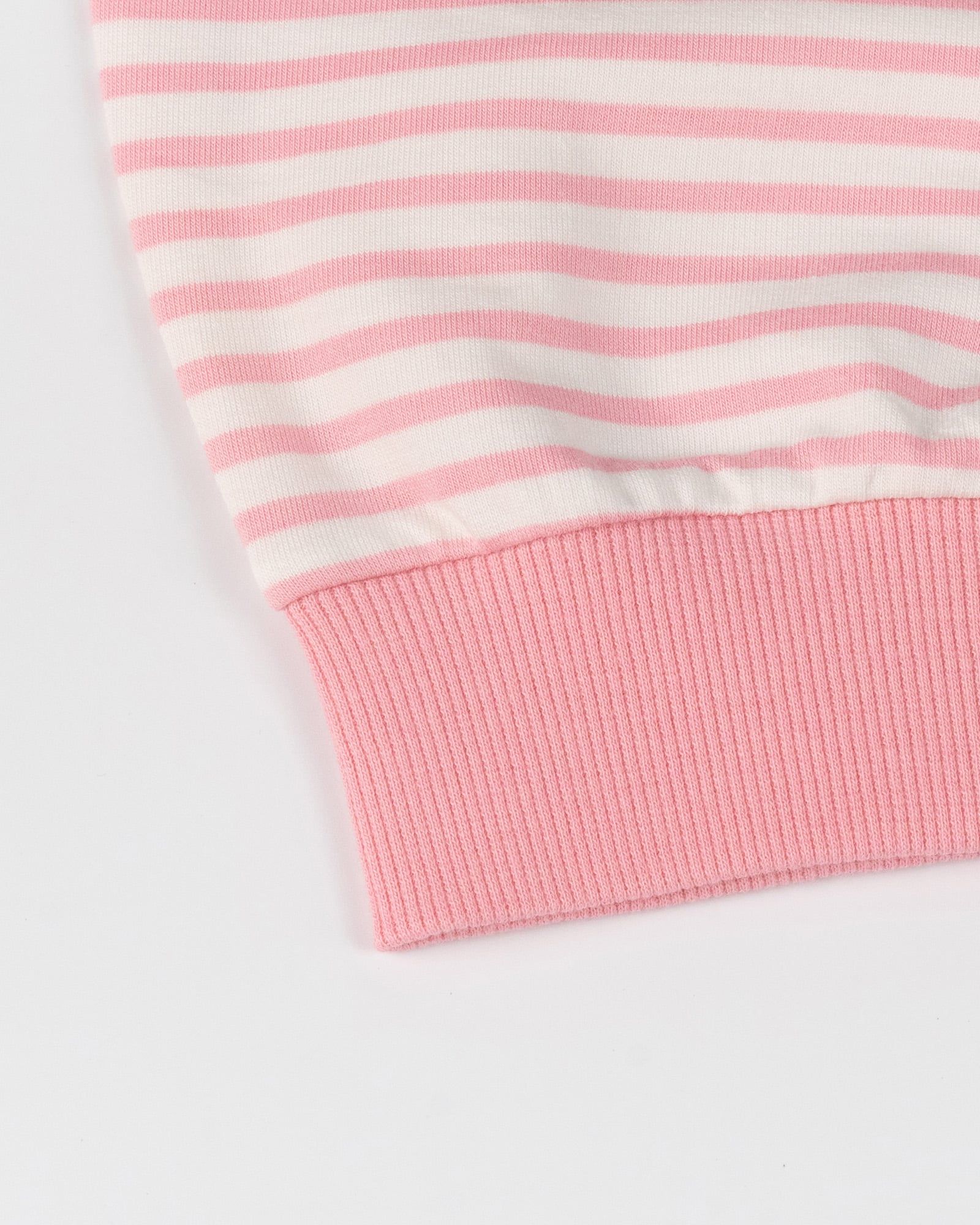Bộ đồ dài dáng rộng vải nỉ da cá cotton bé gái U1341