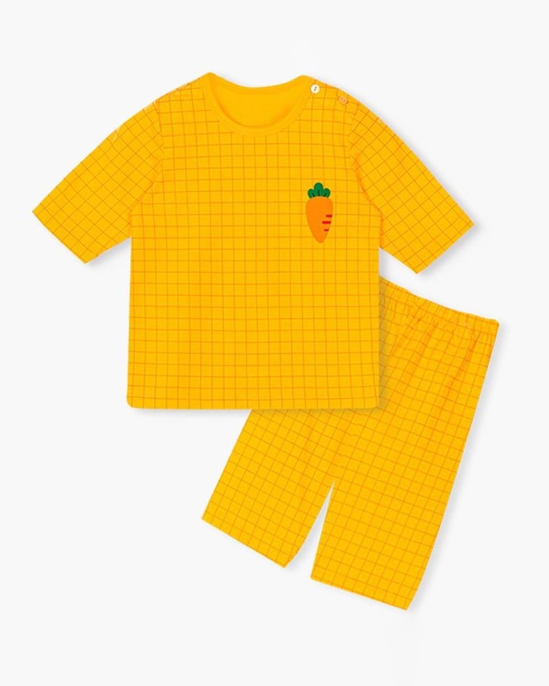 Bộ đồ lửng cotton mịn bé trai và bé gái U2040