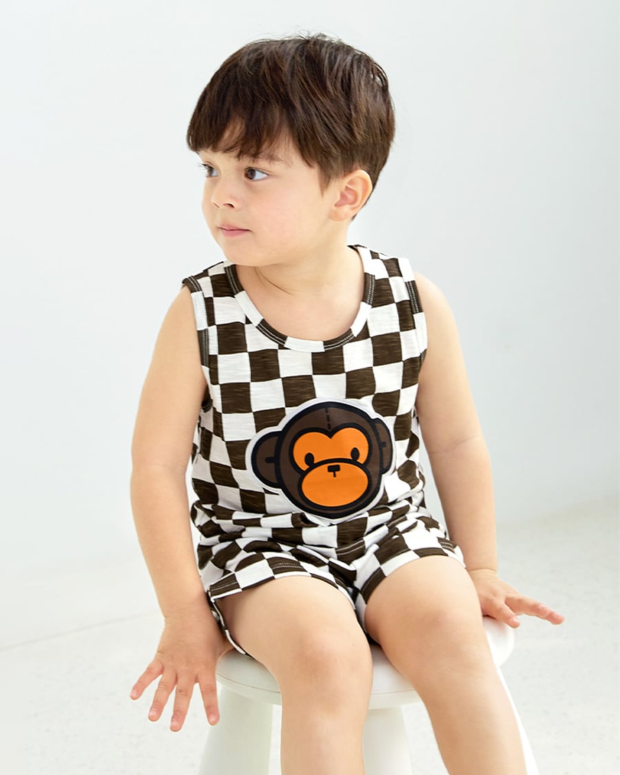 Bộ đồ ba lỗ cotton mịn bé trai và bé gái U4075