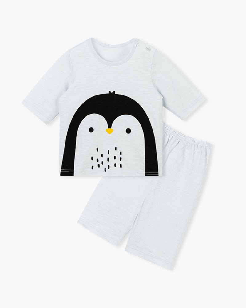 Bộ đồ lửng cotton mịn bé trai và bé gái U2139