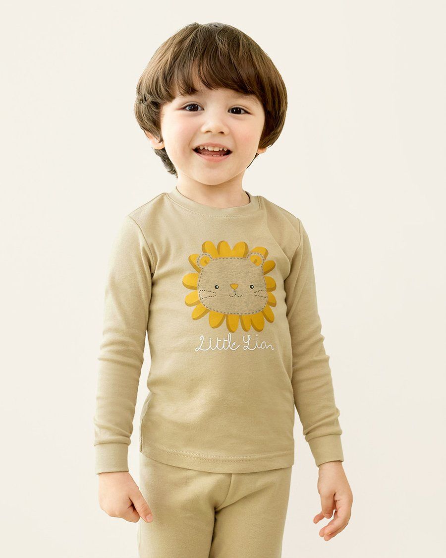 Bộ đồ dài dáng ôm cotton mịn bé trai U1198