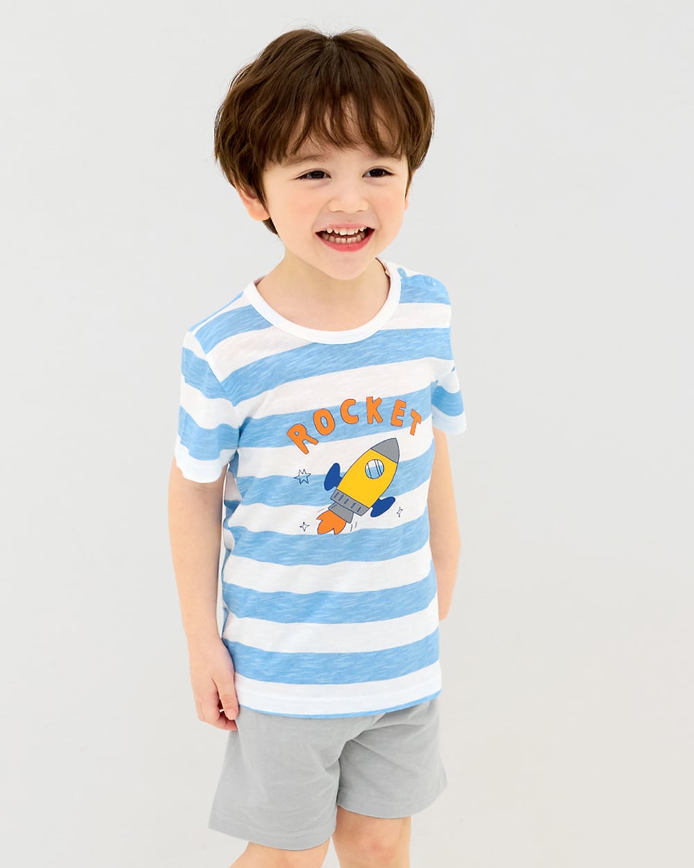 Bộ đồ ngắn cotton mịn bé trai U3198