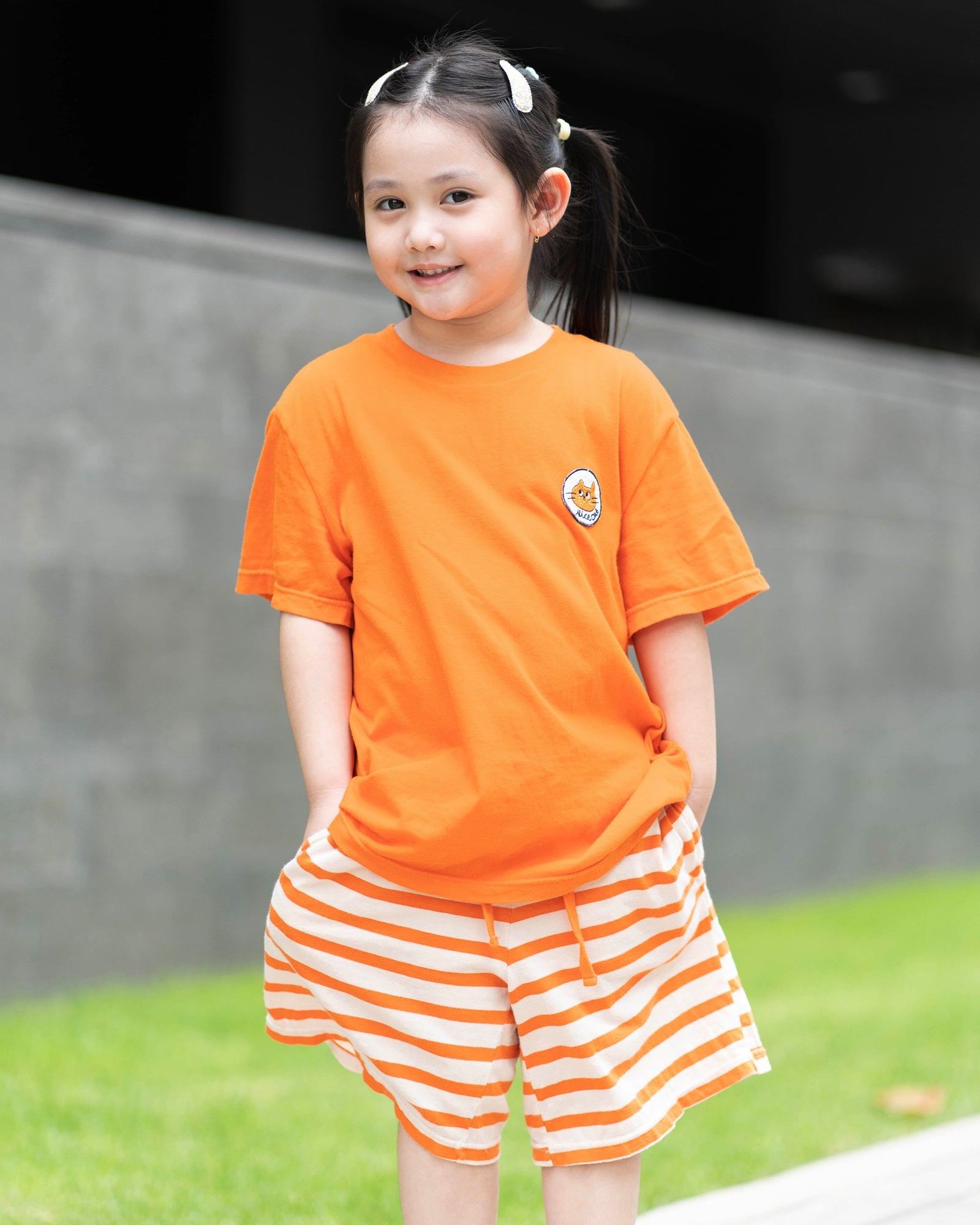 Bộ đồ ngắn cotton mịn bé trai và bé gái U3157