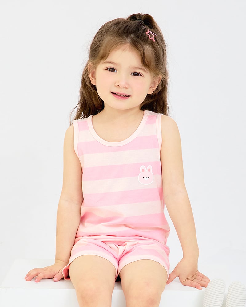 Bộ đồ ba lỗ cotton mịn bé gái U4093