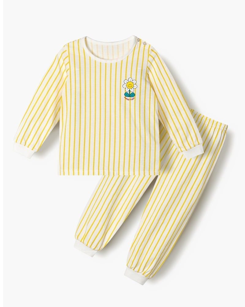 Bộ đồ dài cotton mịn dáng rộng bé gái U1307