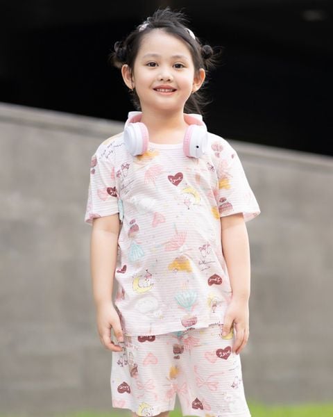 Bộ đồ ngắn cotton giấy bé gái U3065